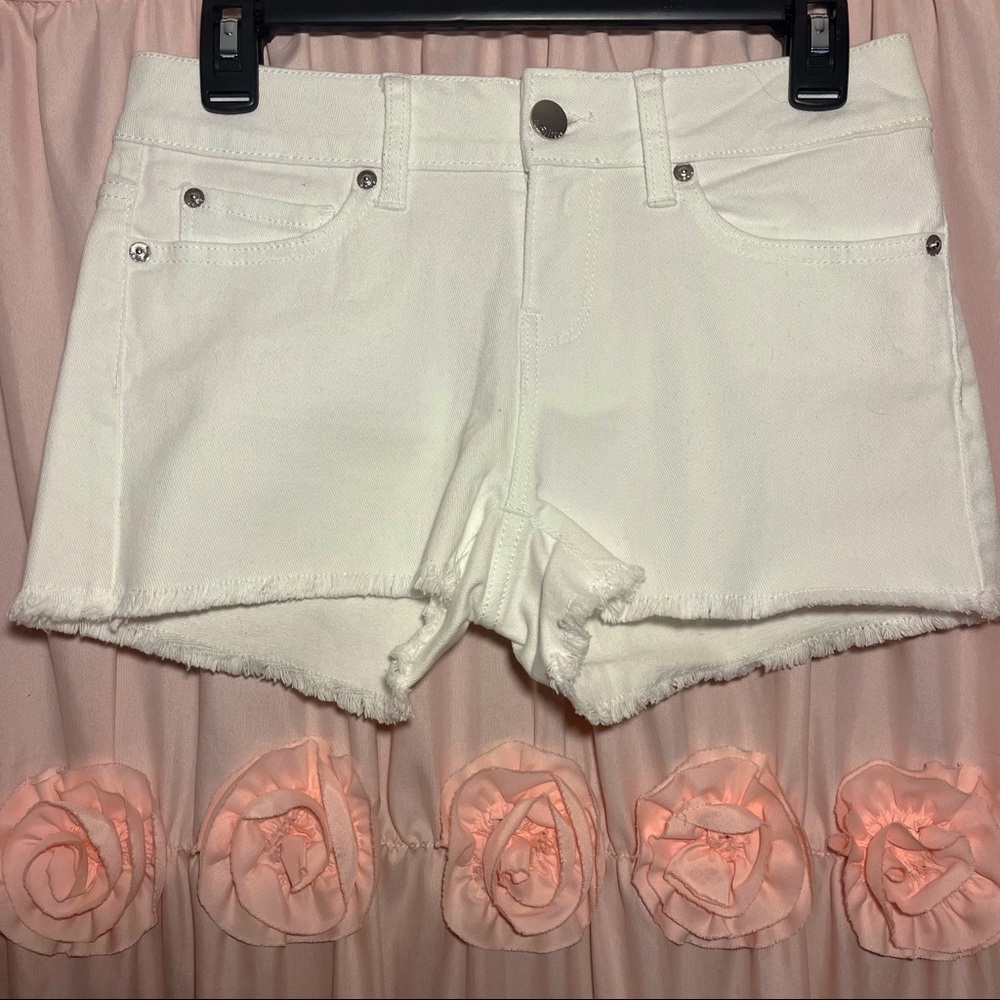 White Denim Summer Shorts